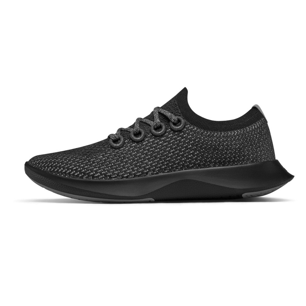 Allbirds Men\'s Running Shoes Black - Tree Dashers - 29168GSQD